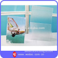 Clear PVC material L shape sign holder with adhesive
